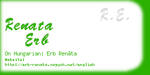renata erb business card