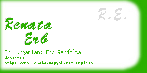 renata erb business card
